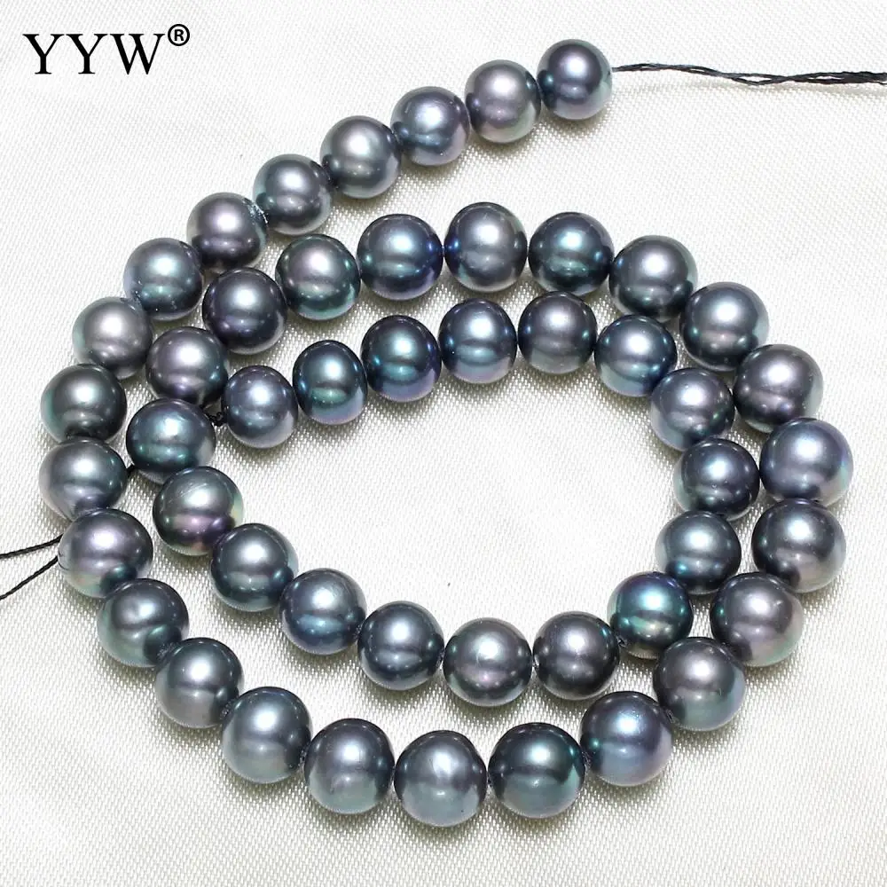 

Cultured Round Freshwater Pearl Beads Malachite Green 8-9mm Hole Approx 0.8mm Sold Per Approx 15 Inch Strand