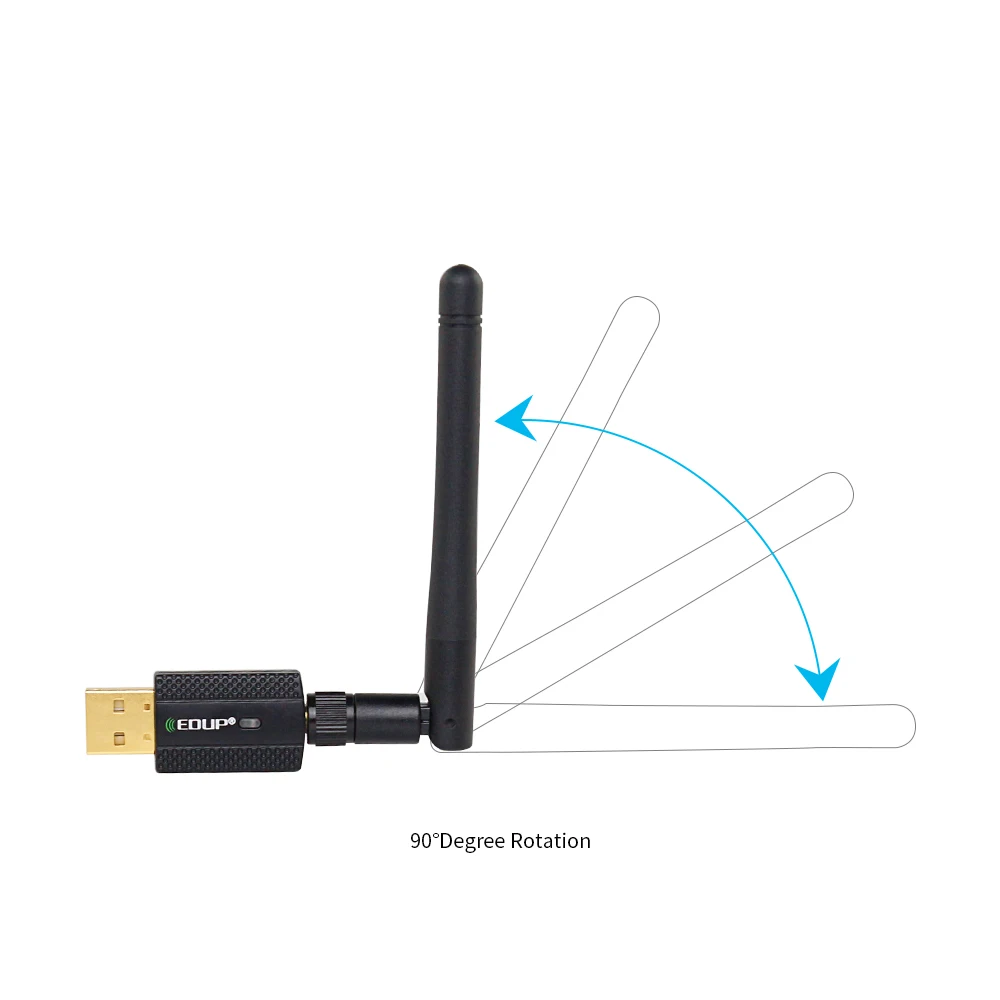 EDUP 600M USB 2,0 5,8G Двухдиапазонная сеть AC600 2,4G WiFi адаптер 2 в 1 600 Мбит/с беспроводной Bluetooth 4,2