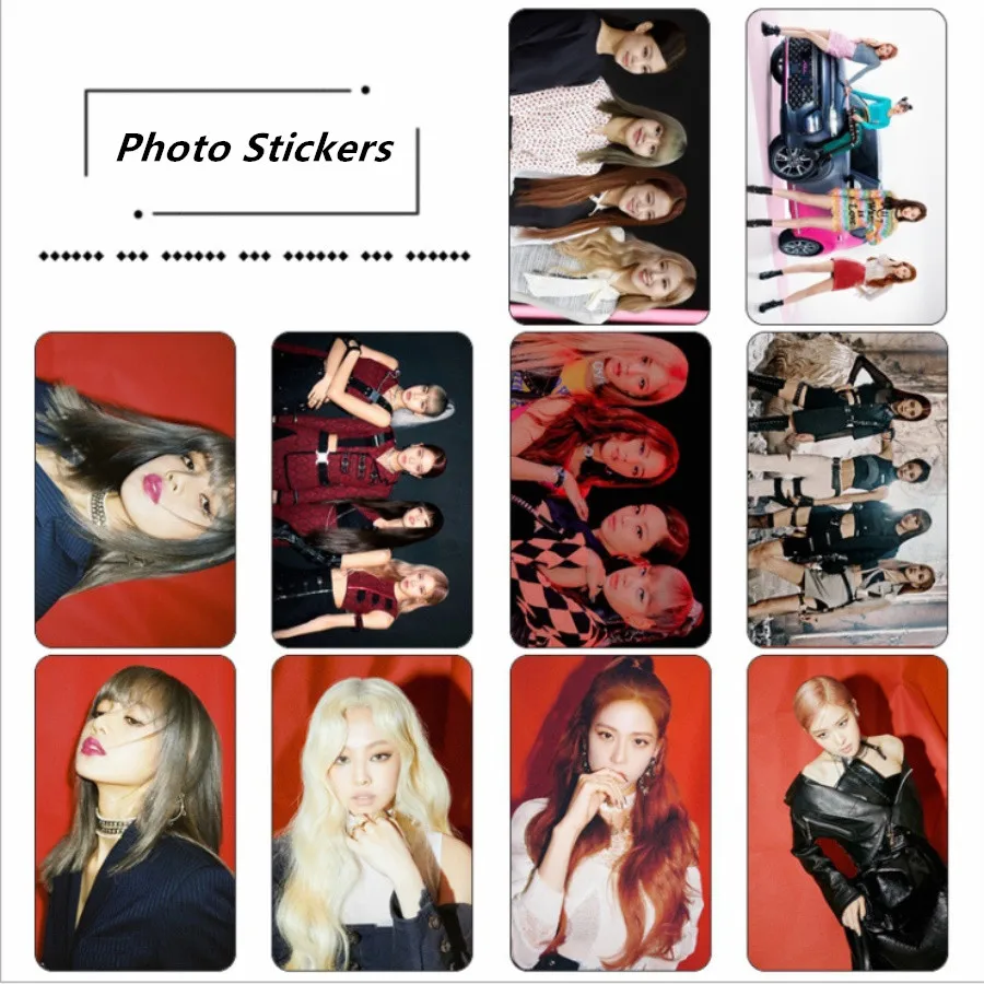 

Kpop Blackpink Kill This Love Photo Stikcy Card Jennie Lisa HD Photocard Sticker New Album Crystal Card Sticker Blink