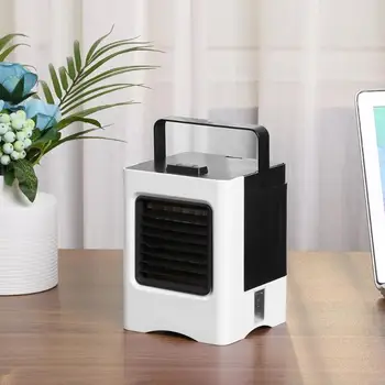 

Alloet USB Mini Portable Air Conditioner Humidifier Purifier Desktop Air Cooling Fan Air Cooler Fan for Office Home