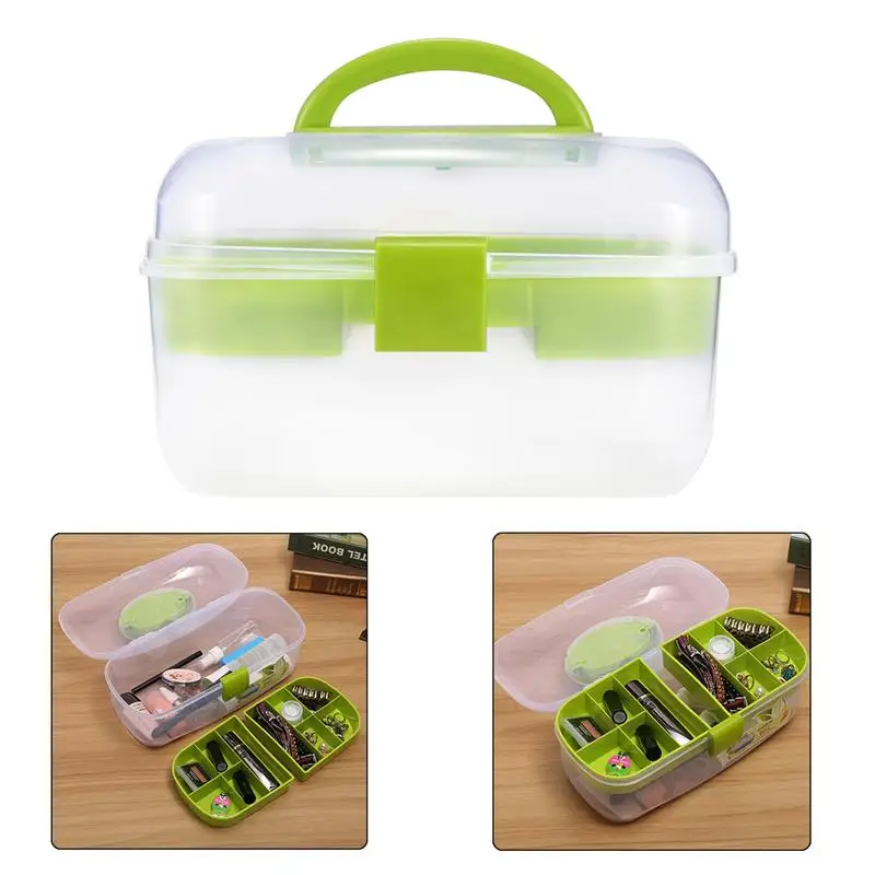 

Multipurpose Sewing Kit Tool Storage Box Needle Thread Scissor Organizer Medicine Container Storage Box for Home and Travel Use
