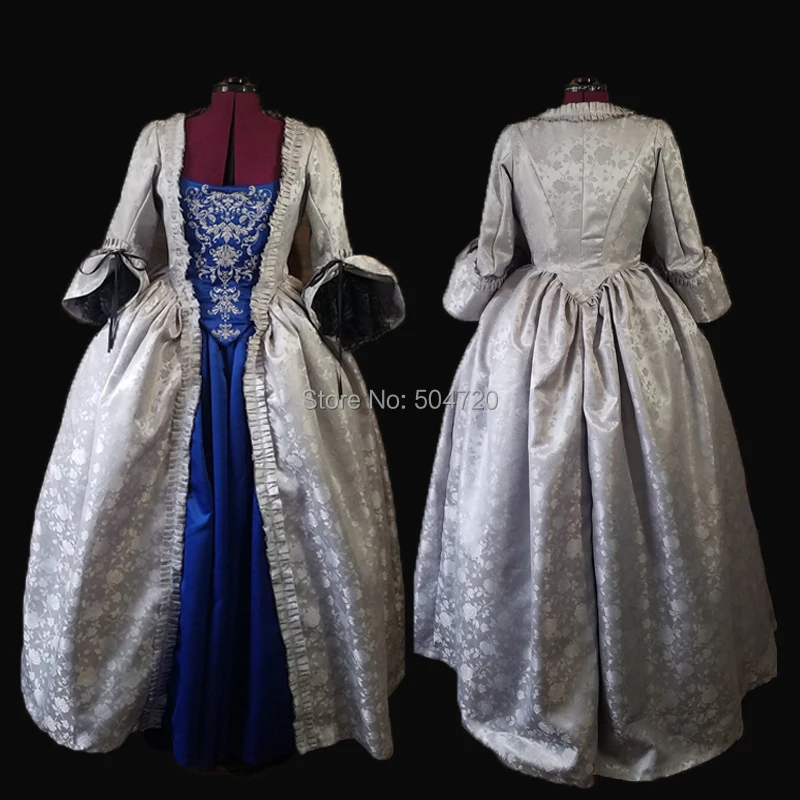 

Tailored!NEW Royal 18 Century French Duchess Retro medieval Renaissance Reenactment Theatre Civil war Victorian dress HL-354
