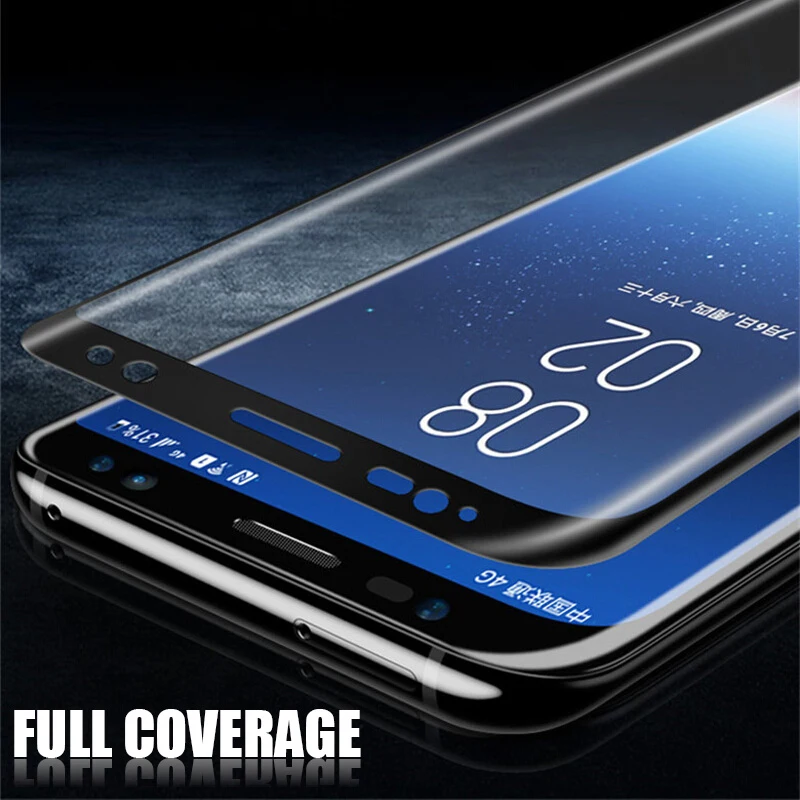 Полное покрытие для Samsung Galaxy S8 закаленное стекло Защита экрана Note 8 9 S9 Plus S6 Edge S7