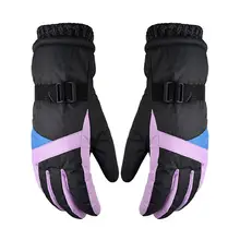 Полный палец хлопчатобумажные перчатки для катания на лыжах зимой езда на велосипеде для активного спорта, ветрозащитные Холодостойкие и теплые