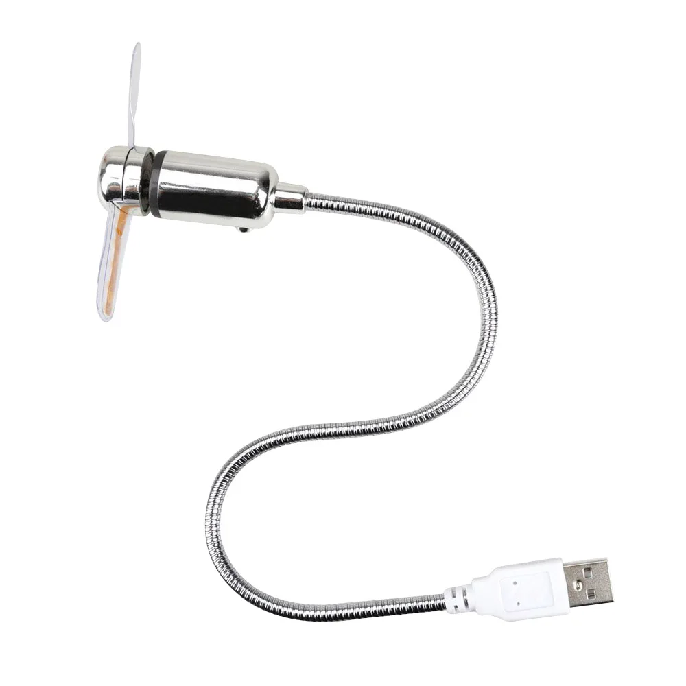 Светодиодный мини-вентилятор с USB приводом ноутбук серебро для ноутбука+ белый-Горячий