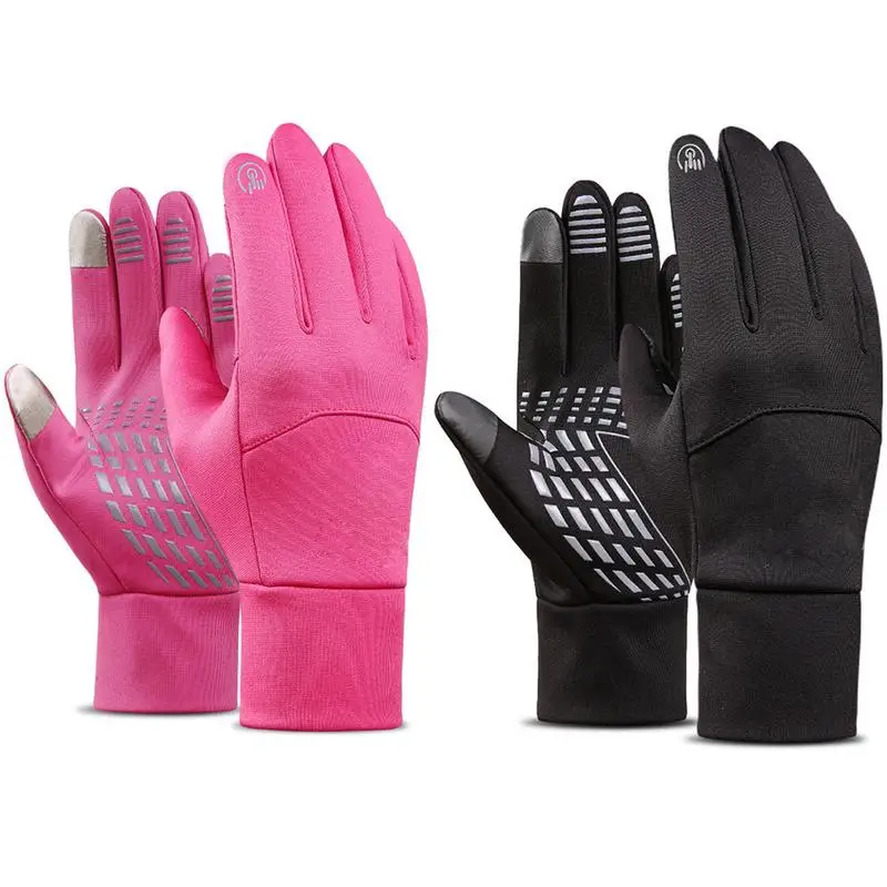 Winter Touch Screen Stretch Windproof Men Women Cycling Gloves Warm