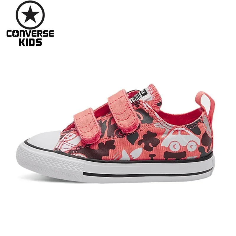 

CONVERSE Children's Shoes Cartoon Camouflage Printing Canvas Low Help Magic Subsidies Girl Shoes #758315C
