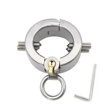 Stainless Steel Penis Rings Male Chastity Belt With Teeth Ball Stretcher Sex Toys For Men Cock Ring Pendant Scrotum Testicle stainless steel cock scrotum bondage weight rings heavy type testicle stretcher pendant penis ring sex toys for men cock ring