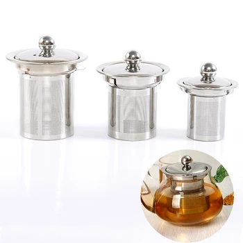 

Reusable Mesh Infuser Tea Strainer Leaf Spice Filter Stainless Steel For Teapot