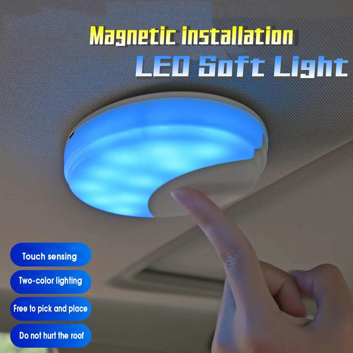 

Autoleader LED Car Reading Light USB Charging Car Interior Roof Magnet Indoor Ceiling Lamps For Car Roof Reading Trunk Light