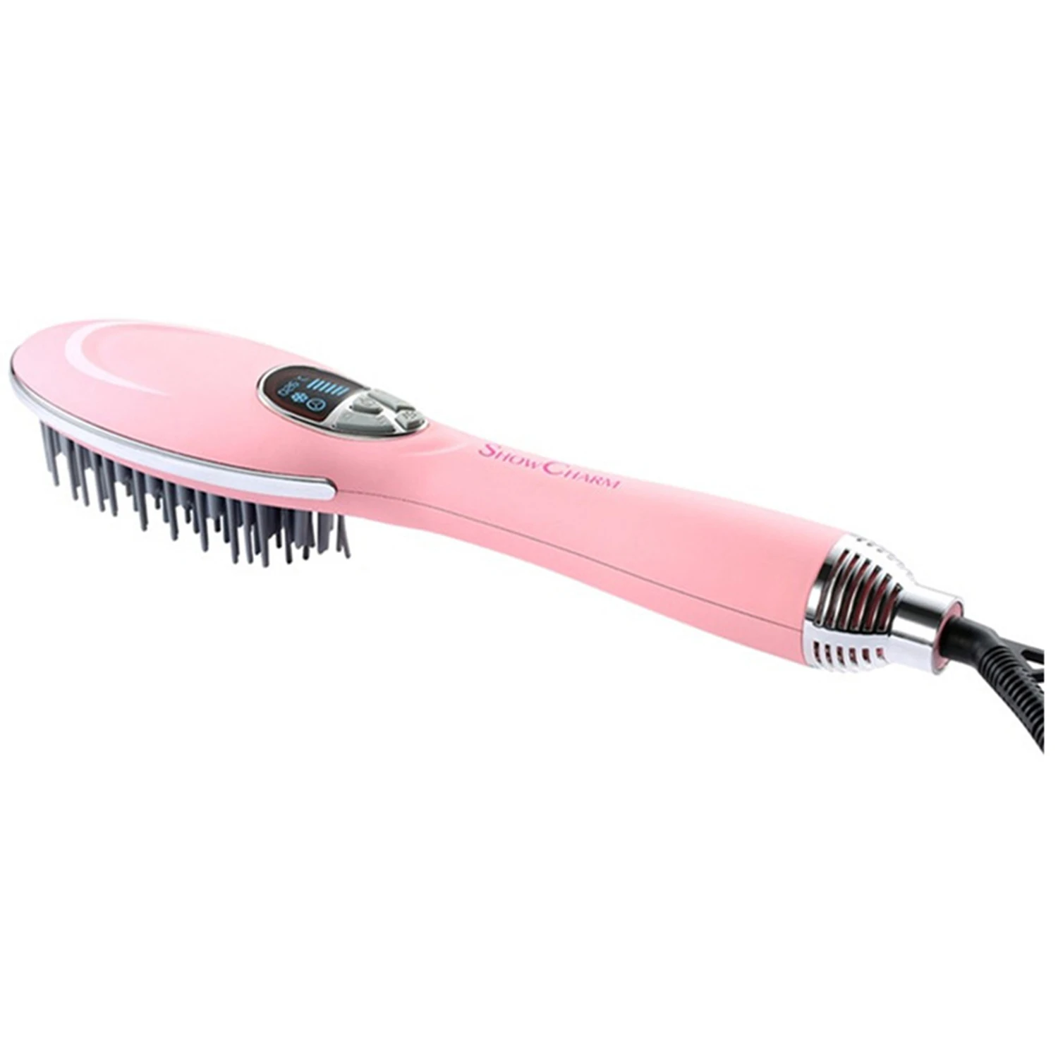 

SHOWCHARM Dry Hair Comb Electric Ionic Steam Styler Wet To Dry Hair straighteners Brush Comb Healthy Hair Dry Water Ion lock W