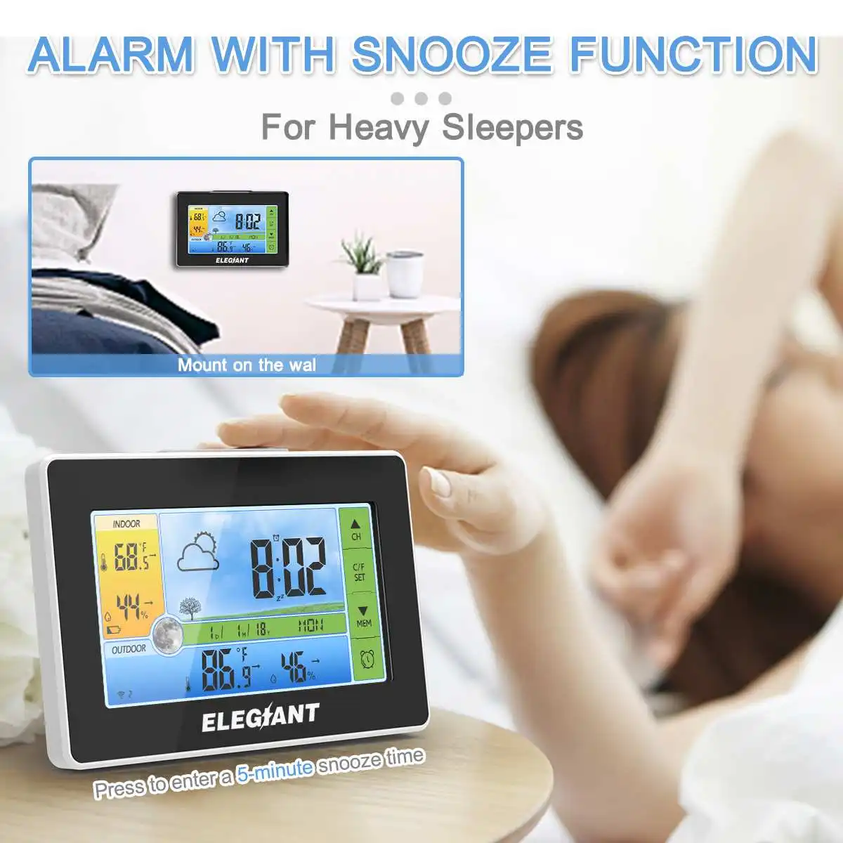 

2019 Wireless Home Weather Station Indoor Outdoor Digital Thermometer Hygrometer Meter Temperature Humidity Sensor LCD Screen