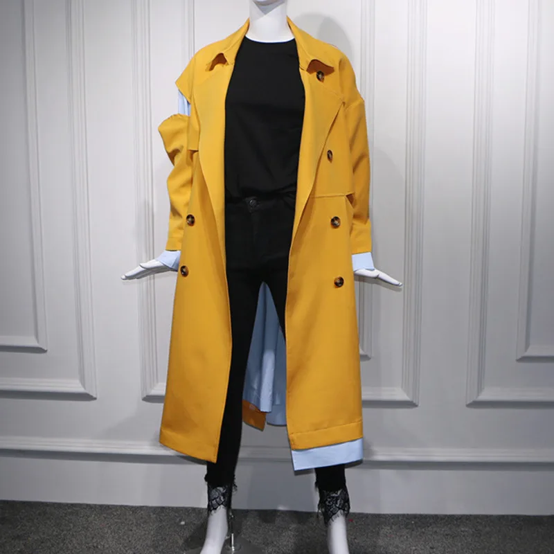 Collar Nouvelle Deat Mode Contraste Unique Turn down Couleurs Wb72704 Patchwork Manches Picture Veste Femmes Pleine Pour Poitrine Automne Vêtements 2018 As gWqBW5z