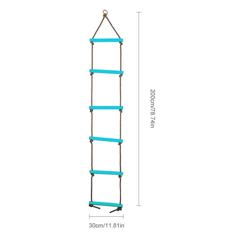 Веревочная лестница 6-Скорость Пластик веревочная лестница 2 метров качели аксессуар качели горка и качели Детская игрушка для улицы