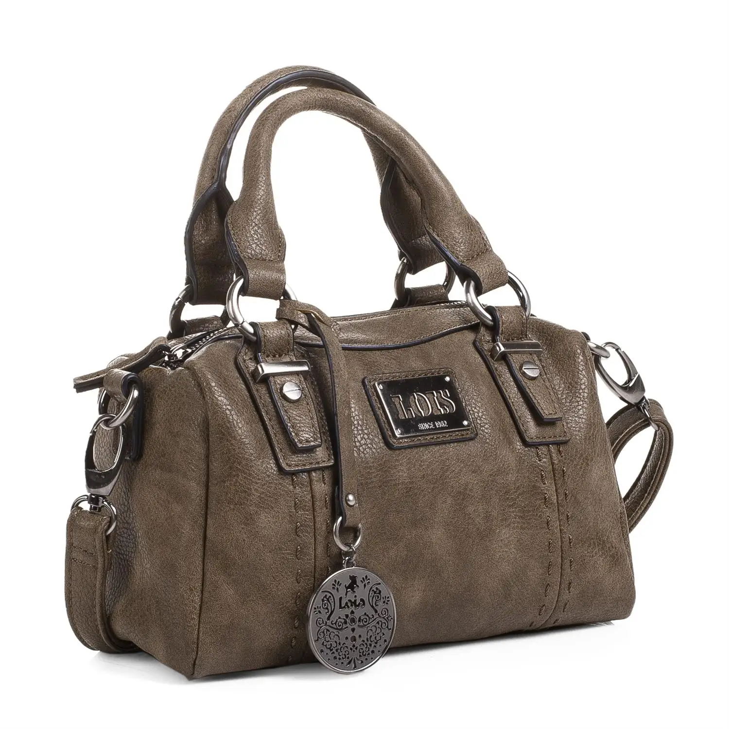 Lois модель Детройт ручная сумка для женщин боулинг бандаж регулируемая двойная ручка с молнией Длина Кожа PU Цвет море