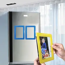 Сделай Сам, настраиваемая магнитная фоторамка, Пластиковые Креативные фото наклейки на холодильник, рамка на холодильник, 3D наклейки на стену, фрески
