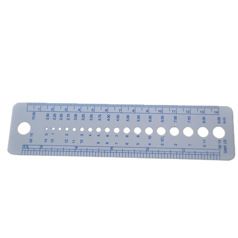

1 Pcs Sewing Accessories Tools DIY Knitting Sweater Needle Ruler Ruler Tool Plastic Inch cm Sew Knitting Needle Gauge
