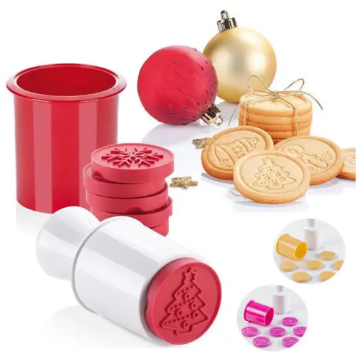 

6pcs Christmas Cookie Stamp Biscuit Cutter Mold Baking Cake Decor DIY Mould Tool