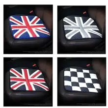 1 шт. для Union Jack Автомобильная подушка для сиденья плюшевые 3D дышащие седла мини Удобные украшения прокладка сиденья автомобиля для BMW