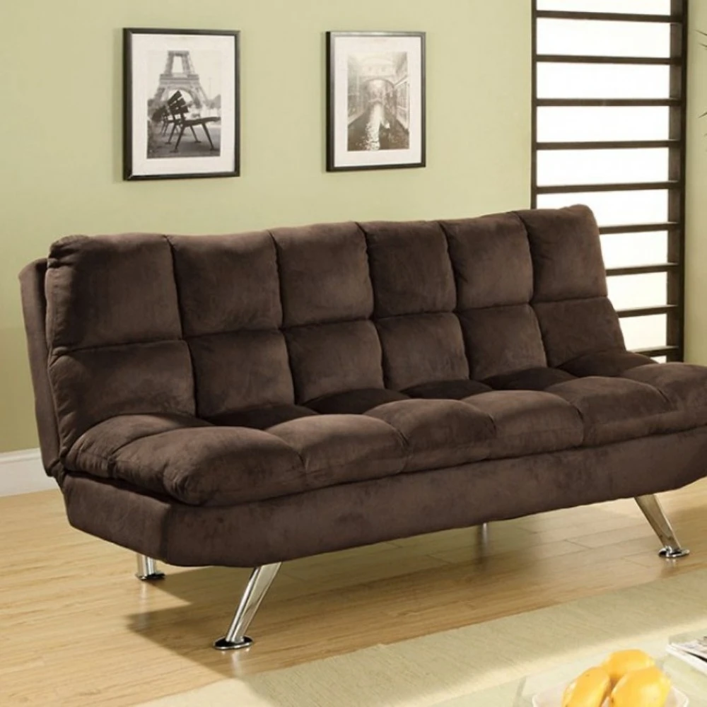 Microfiber Futon Sofa, BrownLiving Room Sofas AliExpress