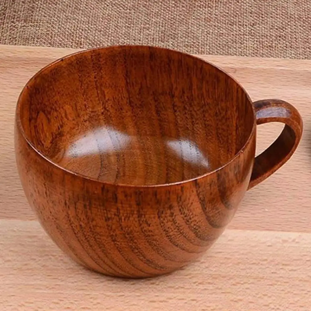 

Wooden Cup Coffee Tea Beer Wine 200ml Juice Milk Water Mug