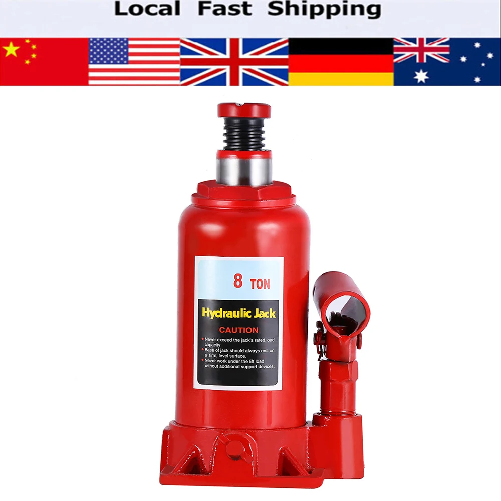 

8T Portable Hydraulic Bottle Jack Automotive Life for Car Truck Caravan Tractors Vehicle Repair Tool Automotive Lifter 2019 New