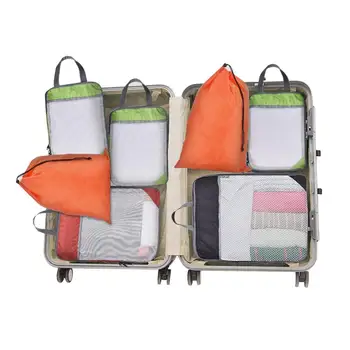 

3pcs/set Travel Bag Storage Organizer Set Bags, Shoe Luggage Suitcase Clothes Organizer Handy Compression Packing Cubes