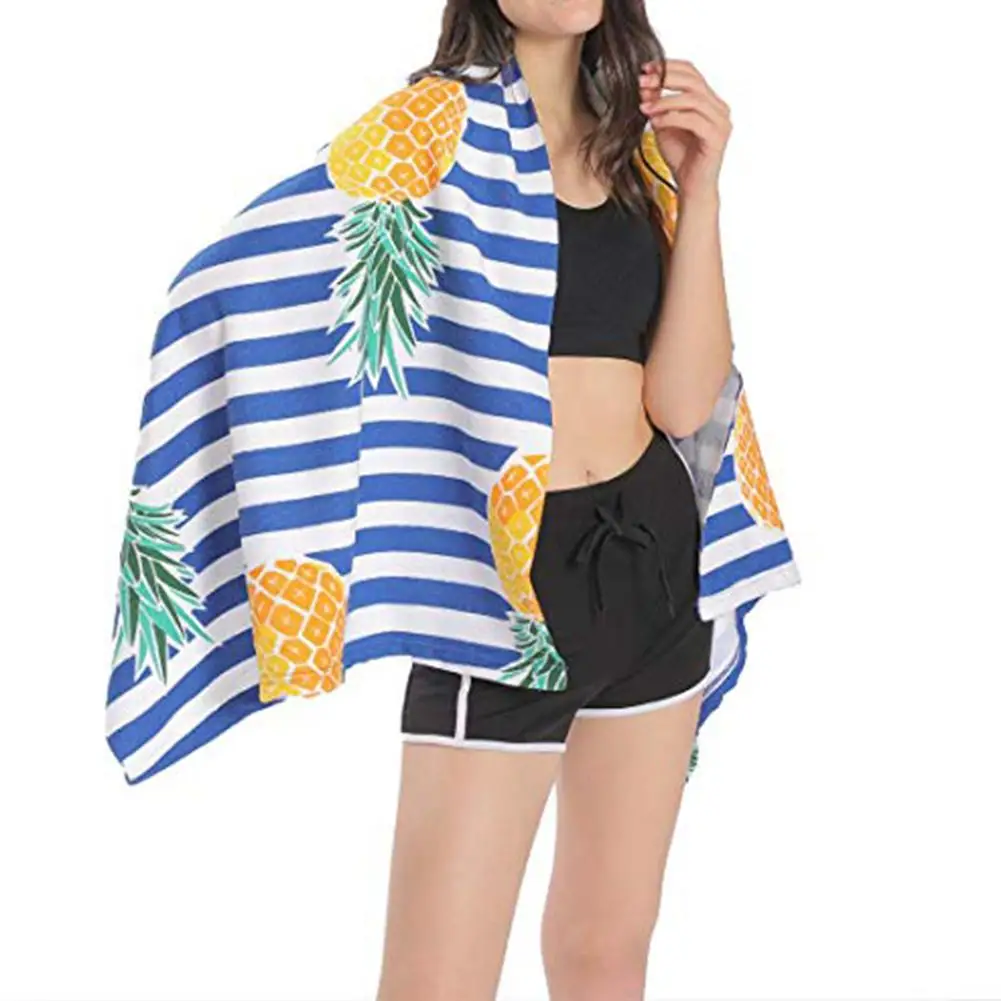 لينة ستوكات الشاطئ منشفة السفر الأناناس نمط السباحة منشفة استحمام اليوغا كنبة مكتب بطانية قماش مزخرف جداري