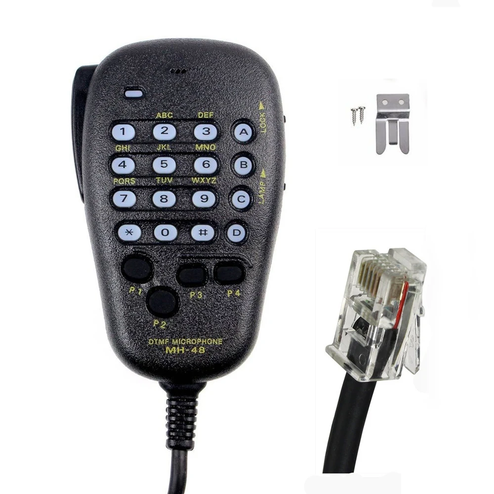 20 шт. DTMF динамик микрофон для Yaesu MH-48A6J FT-7800R FT-8800 FT-8900R радио Новый | Мобильные
