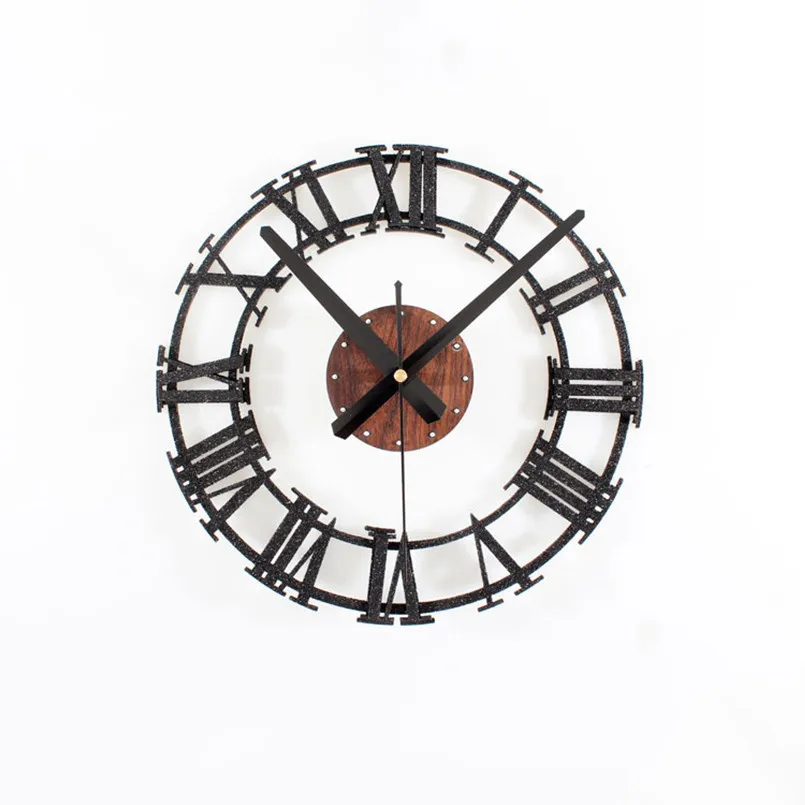 

New Wall Clock Retro Roman Numerals 30cm Wall Clock For Living Room Quartz Wall Watch For Home Decoration Saati Can Dropshipping