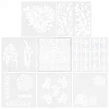 1 шт. пластиковые формы для выпечки цветочный спрей трафареты День Рождения Форма для торта декоративная приспособления для выпечки DIY Форма помадка шаблон