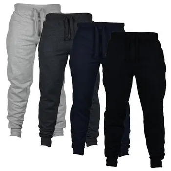 

2019 Men's Joggers Male Trousers Casual Pants Sweatpants Jogger Black Casual Elastic cotton Fitness Workout pants