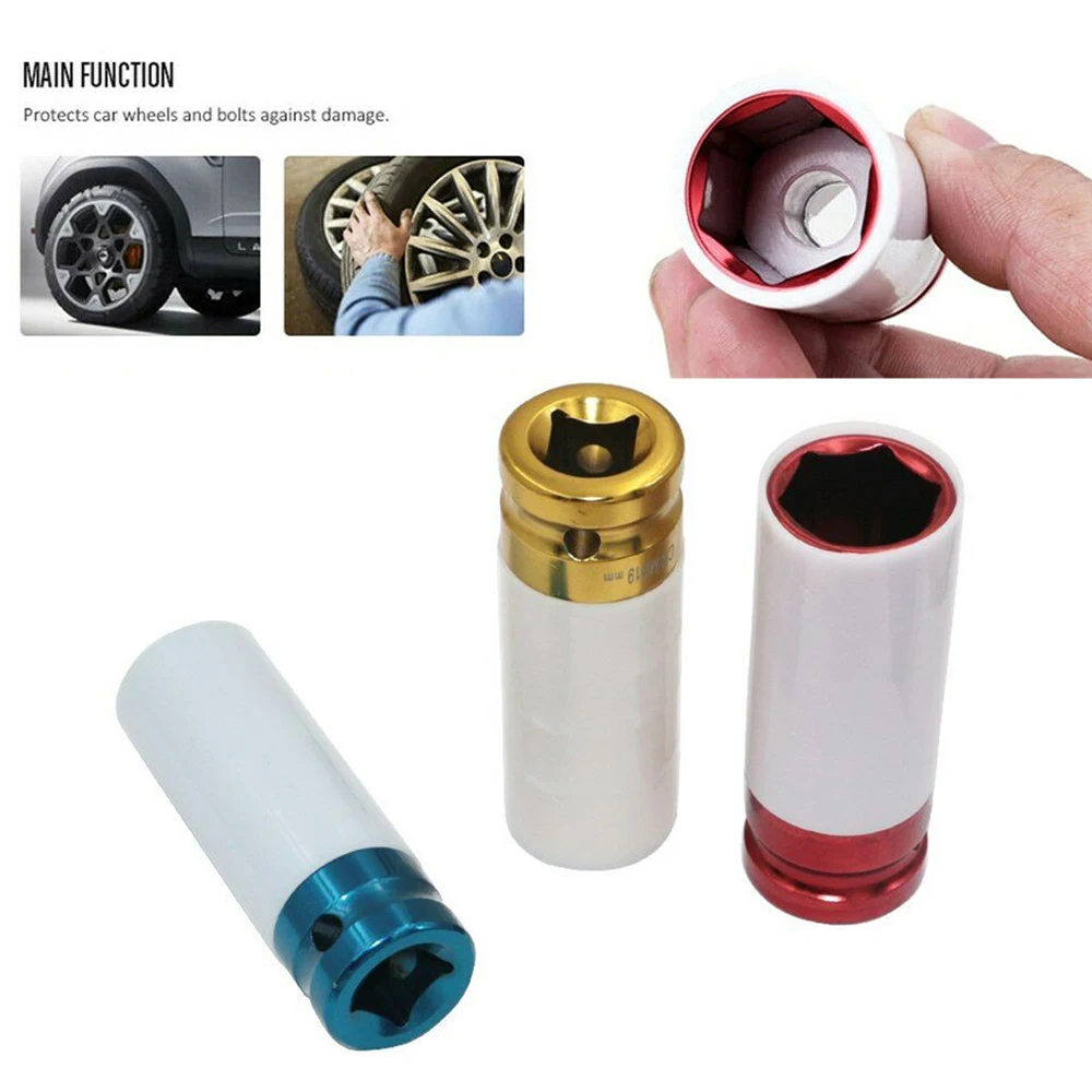 

Car Repair Tool Wheel Nut Thin Wall Deep Impact Socket Set 17 19 21mm Repair Kit