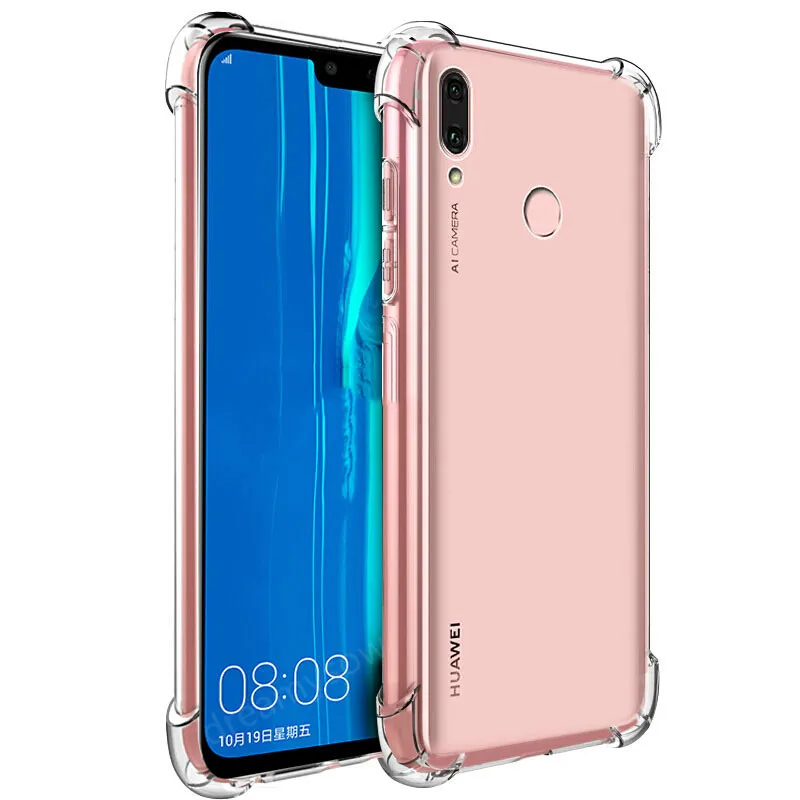 Мягкий ТПУ противоударный чехол с подушкой безопасности для huawei P Smart Y7 Pro P30 P20 Nova 4E 4 Honor 7A 7C 5,7 5,99 8X 8C 8A 10lite задняя крышка