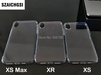 

wholesale 50pcs/lot PC hard plastic transparent mobile cell Phone Case for iphone x xs xr xs max