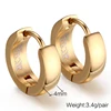 VNOX Cute Hoop Earrings for Men Punk Stainless Steel Huggie Small Earrings 4 Color 5