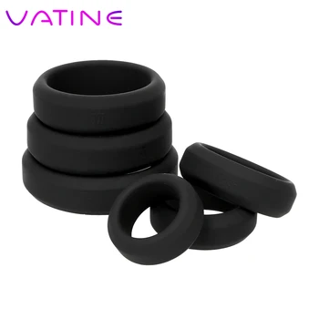 VATINE Silicone Penis Ring Cock Ring Adult Products Delay Ejaculation Sex Toys for Men 1