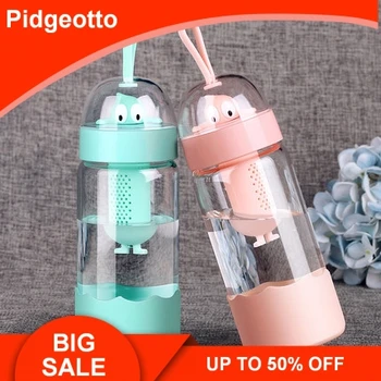 

Creative Cute Big Eye Glass Water Bottle With Tea Filter Portable Heat-resistant Water Bottles For Flower Tea Free Shipping