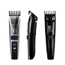 K3 Водонепроницаемая Беспроводная Машинка для стрижки волос ЖК-дисплей мужской триммер для волос перезаряжаемая машинка для стрижки Biuld-in расческа дизайн укладки