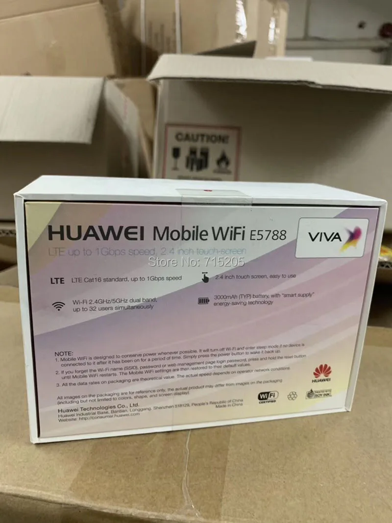 Huawei E5788 CAT16 1 Гбит/с скачать мобильный WiFi 4G LTE маршрутизатор huawei E5788u-96a Поддержка диапазона 4G: 1/2/3/4/5/7/8/19/20/28/38, 40, 41, 42