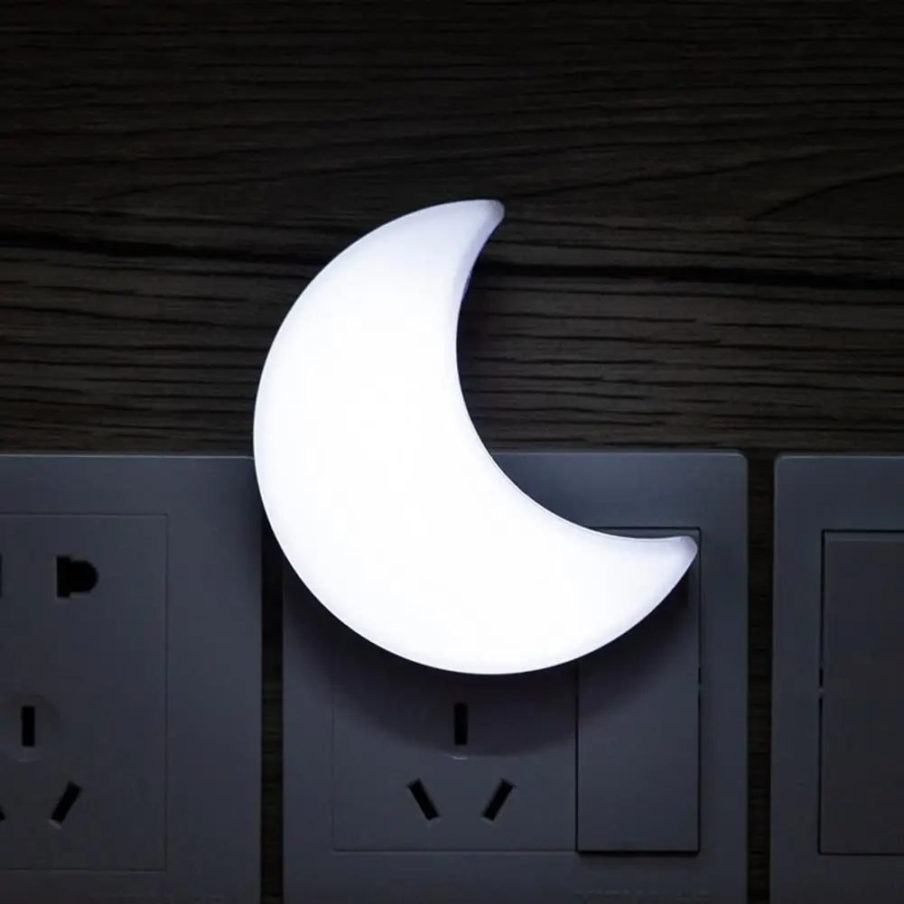 

Sensor Control Mini Moon LED Night Light for Dark Night Children Bedroom Bedside Night Lamp US Plug Baby Sleeping Lighting