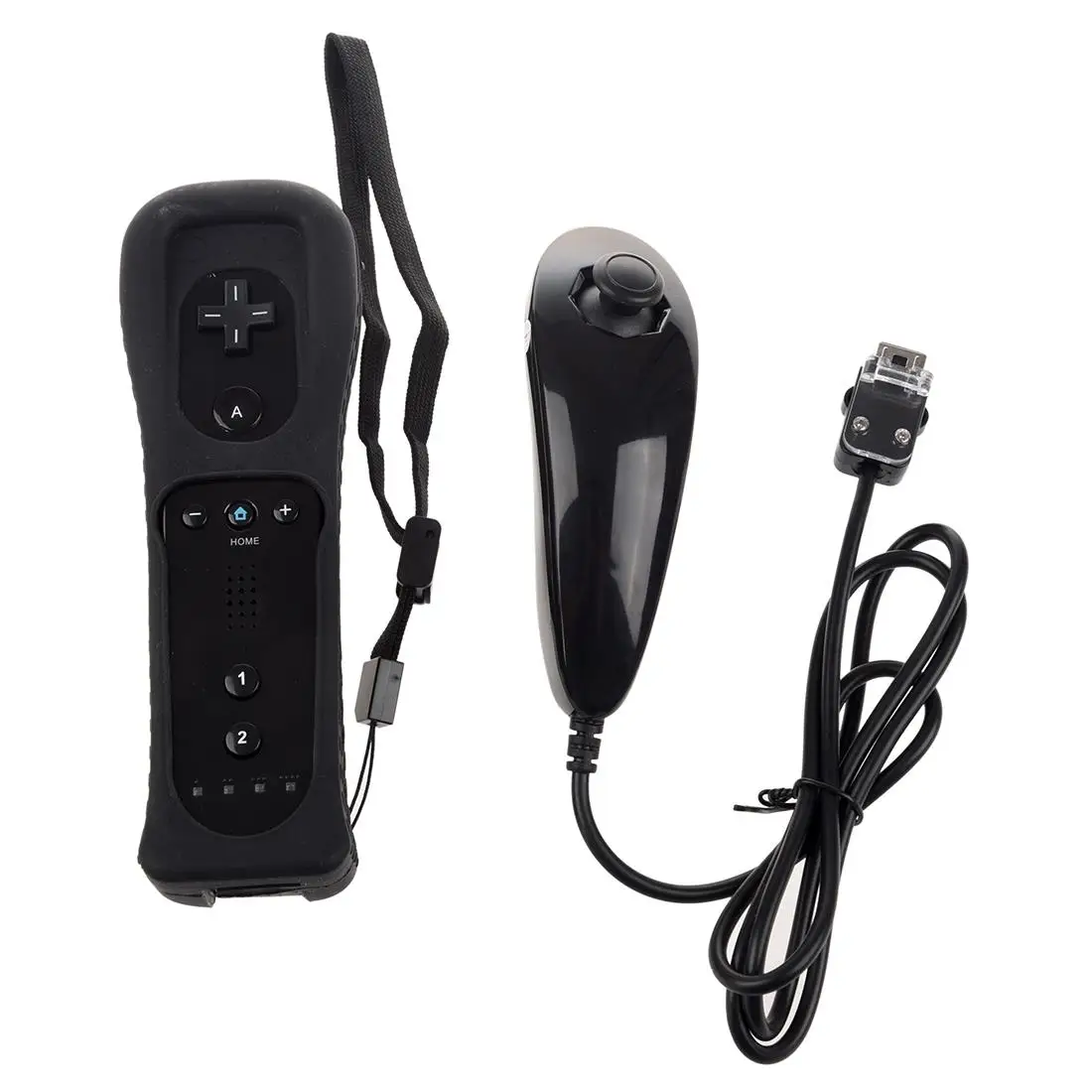

Black Remote and Nunchuck Controller for Nintendo Wii