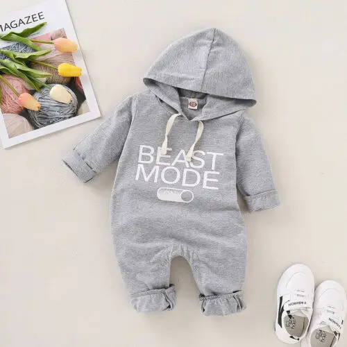 

Newborn Baby Girl Boy Kid Long Sleeve Warm Bodysuit Outfits Clothes Set
