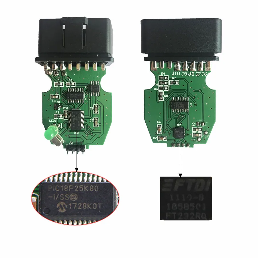 Прямая поставка для чипа Vag K + can Commander 1 4 Pic18f25k80 Ftdi Ft232rq Au di/v w/sko da/seat line Commander|Кабели и