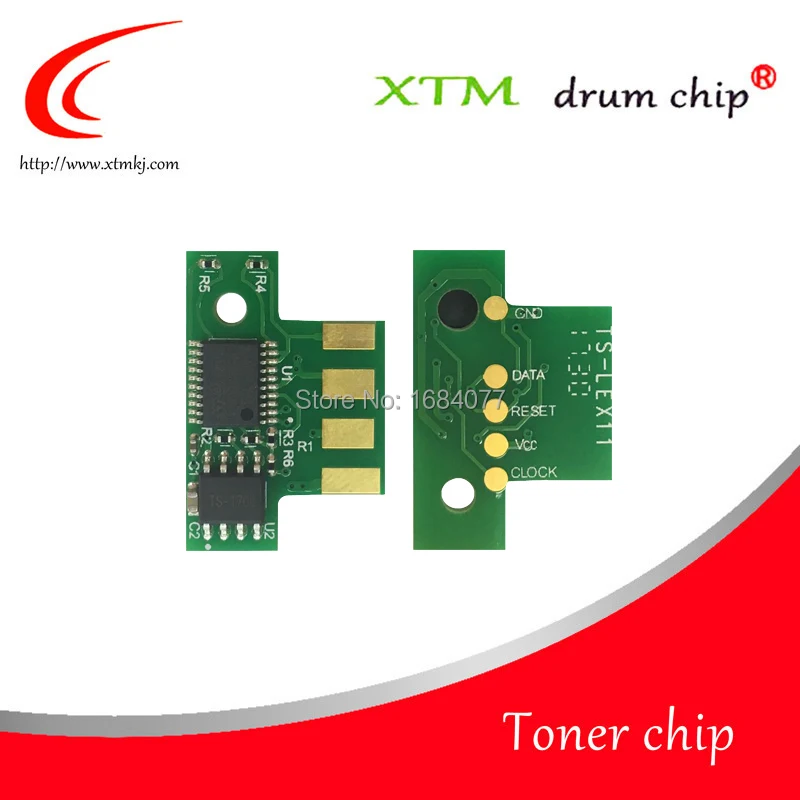 

4X Toner chip 80C8HK0 4K 3K for Lexmark CX410de CX510dhe 80C8HC0 80C8HM0 80C8HY0 copier reset chip