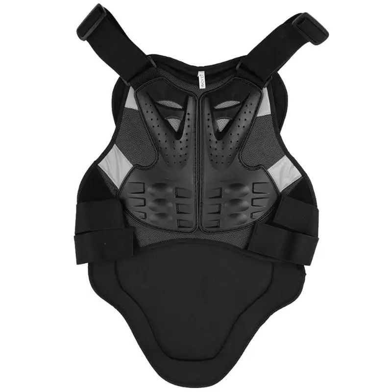 

Black PE shell Motocross Racing Armor Motorcycle Riding Body Protection Jacket With A Reflecting Strip Motorcycle Armor Gears