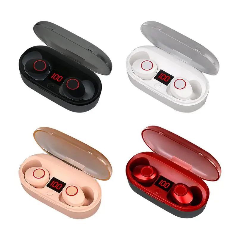

Tws5.0 Binaural Sweatproof Bluetooth 5.0 Stereo 4D Surround Earphone With Digital Display Charging Box Can Charge 3 Times