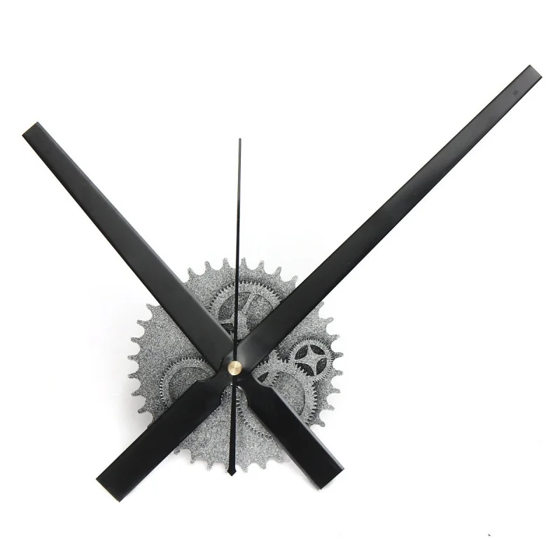 

Vintage DIY Mechanism Large Wall Clock Home Living Room Decoration Art Design silver
