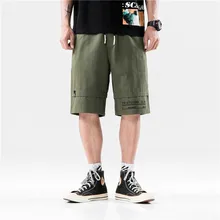 Мужские летние боковые ленты мульти накладные карманы мешковатые шорты Уличная Летняя мужская хип-хоп повседневные короткие брюки мужские шорты