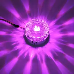 3 Вт круглый кристалл поверхности Монтируемое потолочное освещение 7 режимов многоцветный гостиная коридор прохода лампы домашнего